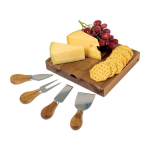 La Cuisine Cheese Board with Serving Set